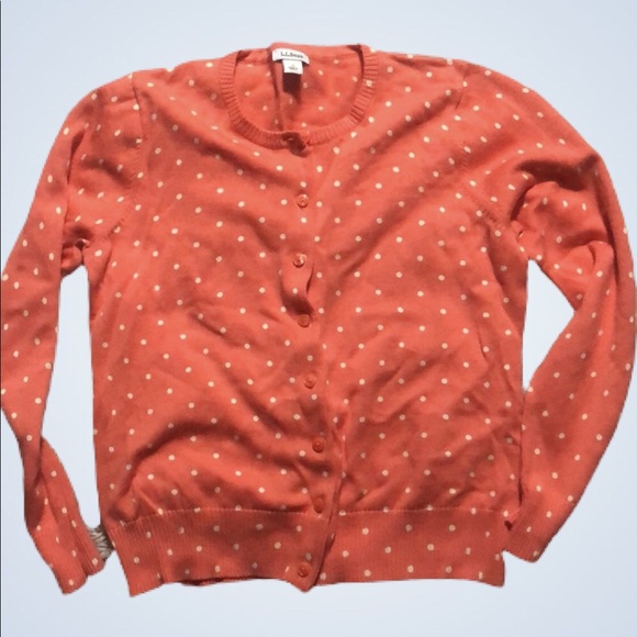L.L. Bean Sweaters - ❤️5/$10❤️L.L. Bean Polka dot Cardigan